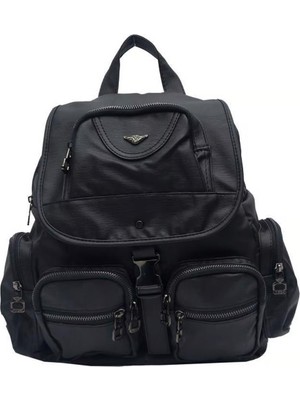 MEGA Çok Bölmeli Yumuşak Deri Kadın Sırt Çantası – Günlük Kullanım Büyük Boy Sırt Çantası