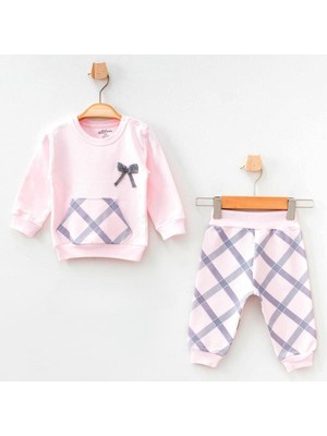 Aziz Bebe %100 Pamuklu Kız Bebek Pijama Takımı