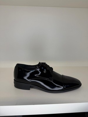 Pierre Cardin 7028 Siyah Rugan Damat Ayakkabısı Takım Ayakkabısı Erkek Klasik Ayakkabı