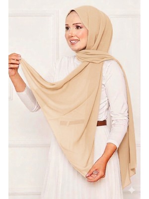ECN Elegant Soft Krep Şal Serisi Bej