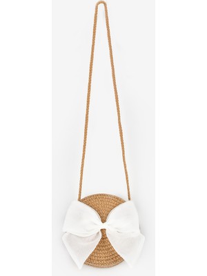 Le Mabelle Kahverengi Kız Çocuk Hasır Çanta