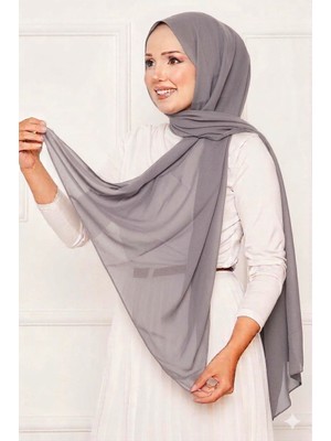ECN Elegant Soft Krep Şal Serisi Gri