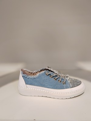 Kuum London K1442406 Premium Kadın Taşlı Sneaker Ayakkabı