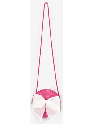 Le Mabelle Fuşya Kız Çocuk Hasır Çanta