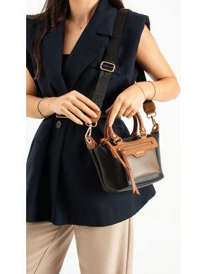 MEGA Çok Bölmeli Kadın El Çantası – Ayarlanabilir Askılı Omuz ve Çapraz Çanta