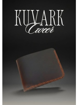 Kuvark Cweer Dikey Model Klasik Cüzdan • Hakiki Dana Derisi • Siyah