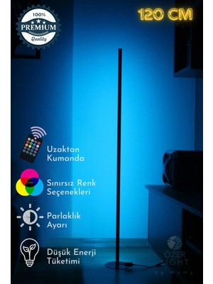 Mumy Design Mumy Desing 120 cm Dekoratif Köşe LED Lambader Rgb Kumandalı 16 Renk Ayaklı LED Işık