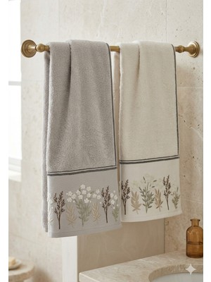 Özdilek Siddy Garden 50X90 cm 2'li Kutulu Nakışlı Havlu