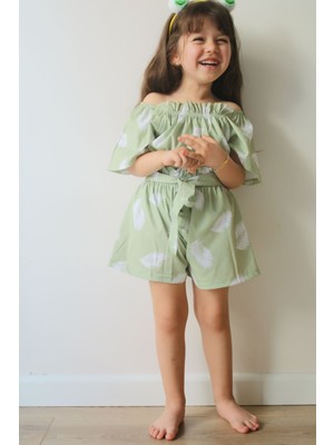 Butik Kız Çocuk Şortlu 2'li Alt - Üst Takım