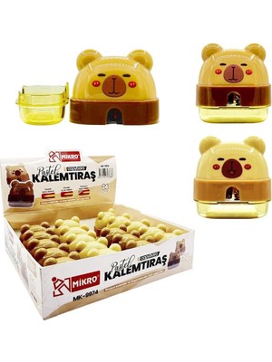 Micro Mikro MK-9974 Kalemtıraş Capybara  1 Adet