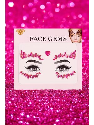 Le Mabelle Pembe Kalp Model Kız Çocuk Yüz Sticker
