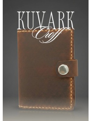 Kuvark Croff Çok Bölmeli Şeffaf Gözlü Kartlık - Kahve