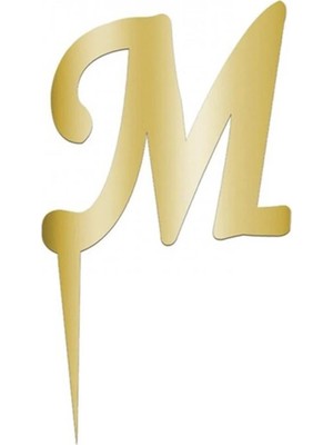 Esranın Dünyası Sarı Renkli Harf Pasta ve Kek Pleksi RSBİJ34-ESRDNS