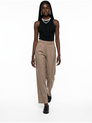 Funda Hayta Kadın Bej Minimal Dokuma Kimono Hafif Yazlık Şık Katman