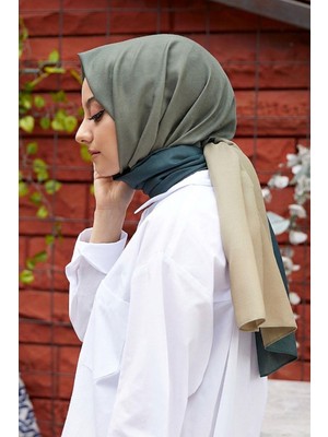 Afvente Degrade Desen Antrasit-Gold Soft Pamuk Şal