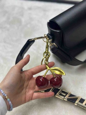 Nues Ithal Kalite Kiraz Charm / Çanta Aksesuarı