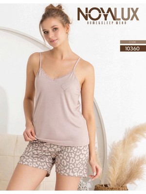 Daniska Noyalux 10360 Kadın Ip Askı Şortlu Takım