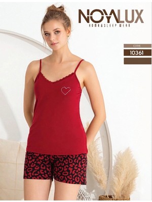 Daniska Noyalux 10361 Kadın Ip Askı Şortlu Takım