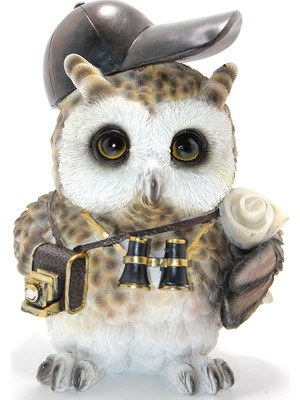 My Best Store Steampunk Polyester Baykuş Figürü Model 2