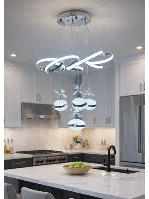 Yeni Model 3+1 A Kalite Lüx LED Avize 3 Işık Seçeneği