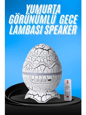 SHC4200 Gece Lambası Yumurta Işık Speaker Yeni Nesil Dinozor Yumurtası Görünümlü