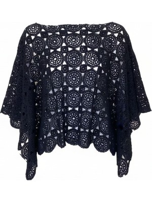 Aquella Örme Siyah  Tunik