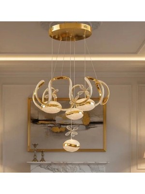 Yeni Model 3+1 A Kalite Lüx LED Avize 3 Işık Seçeneği