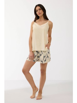 Daniska Anıl 11700 Kadın Askılı Şort Takım