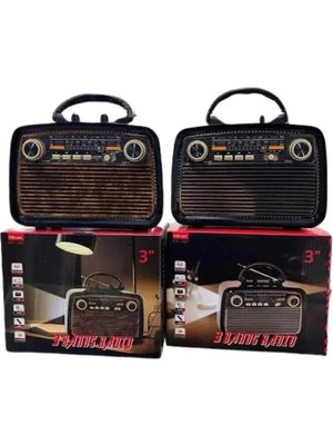 SHC4200 Eskitme Nostalji Tasarımlı Bluetoothlu Nostalji Radyo Ahşap Nostaljik Görünümlü