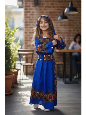 Yöresel Hamavi Kız Çocuk Elbise (Şal ve Kuşak Içinde)