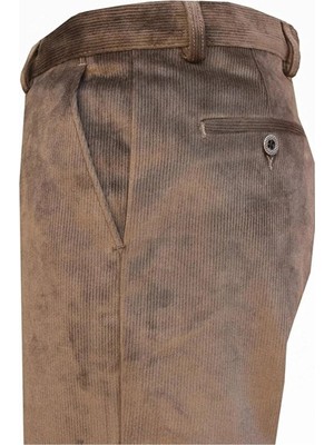 Erkek Kadife Pantolon Regular Fit Düz Paça Günlük & Klasik