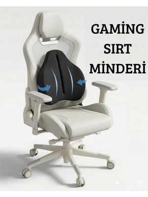 Style Ortopedik Visco Gaming Sırt Minderi – Ofis ve Oyun Koltuğu Destek Yastığı Anatomik Bel Sırt Destek Minderi Bel Yastığı