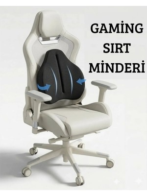 Arnee Ortopedik Visco Gaming Sırt Minderi – Ofis ve Oyun Koltuğu Destek Yastığı