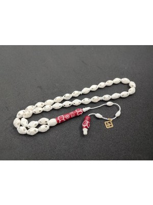 İskeçe Tesbih Başka Yerde Yok!!! Iskeçeli̇ Cemi̇l Usta Eseri̇ Full Kalem Oyma  Deve Kemi̇ği̇