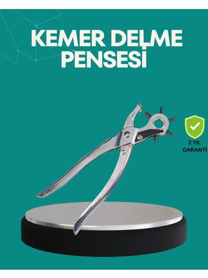 My Best Store Deri Delme Pensesi 6 Uçlu Ayarlanabilir Kemer Delme Aleti Profesyonel Kullanım