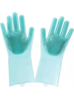 SHC4200 Sihirli Isıya Dayanıklı Silikon Çok Amaçlı Bulaşık Eldiven Fırçası Magic Gloves
