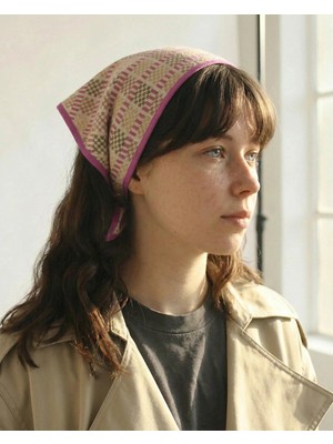 El Dokuması Bandana - Gün Batımı Bandana - 20,5X53 cm