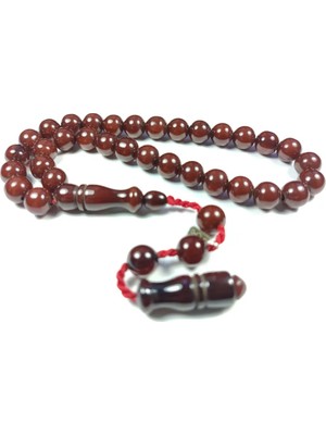 İskeçe Tesbih Dabbas Usta Işi̇ Imzalı (Imzası Gümüştür) Sıkma Kehri̇bar