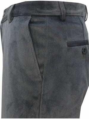 Erkek Kadife Pantolon Regular Fit Düz Paça Günlük & Klasik