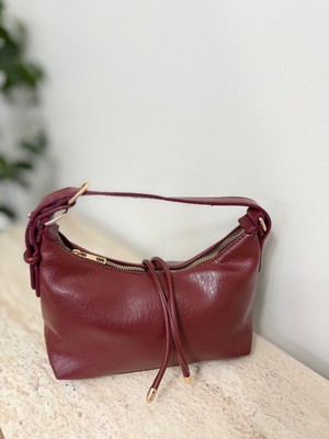 Barrel Bordo El Omuz Çanta