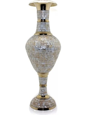 SHC4200 Pirinç Sedefli Vazo 45 cm