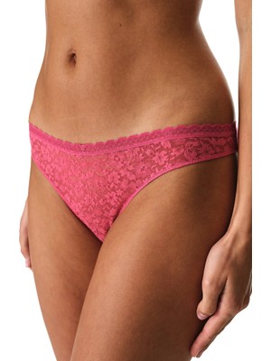 Penti Fuşya Easy Lace Dantel V Model Slip Külot