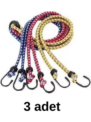 Mucit Home 3 Adet Bagaj Gergi Lastiği Kancalı Lastik-