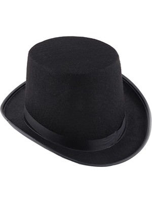 My Best Store Siyah Keçe Sihirbaz Fötr Şapka 12 cm