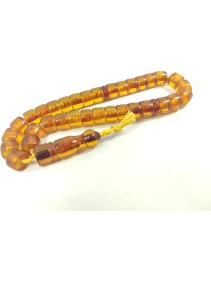 İskeçe Tesbih Başka Yerde Yok!!! Kelle Boy 42 Gr. Şeffaf Eski̇ Iran Necef Baga