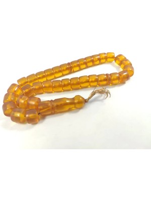 İskeçe Tesbih Başka Yerde Yok!!! Kelle Boy 48 Gr. Şeffaf Eski̇ Iran Necef Baga