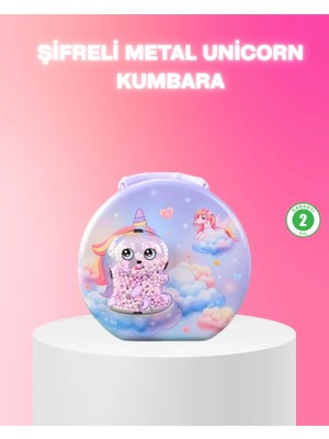 My Best Store Şifreli Çocuk Para Kasası Metal Gövdeli Güvenli Kutu