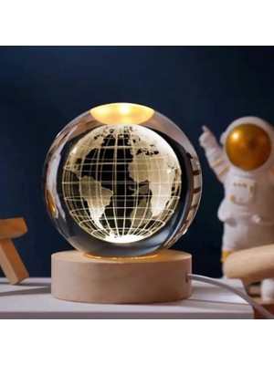 My Best Store Dunya Tasarımlı Işıklı Cam Küre Kod 55