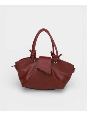 Barrel Bordo Mini El Omuz Çanta