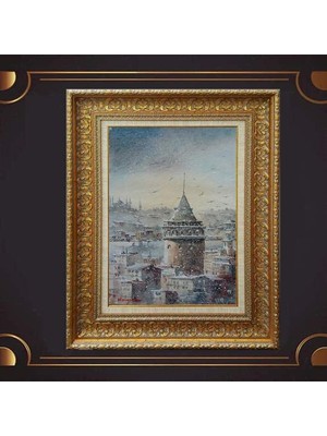 Giyense Kalın Çerçeveli Paspartulu Tablo DD1192
